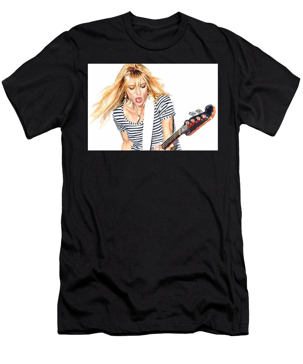 Kim Gordon Watercolour Painting Sonic Youth Indie Rock Wall Art Print Alternative Music Canvas G Dcg Art T-Shirt