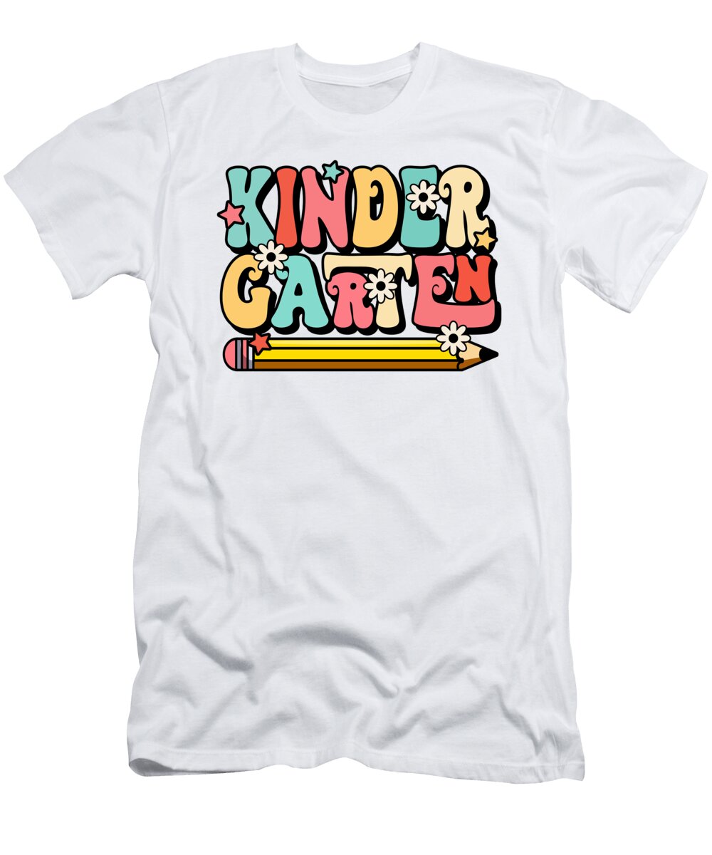 Kindergarten Floral Pen School Design Licensed Art T-Shirt