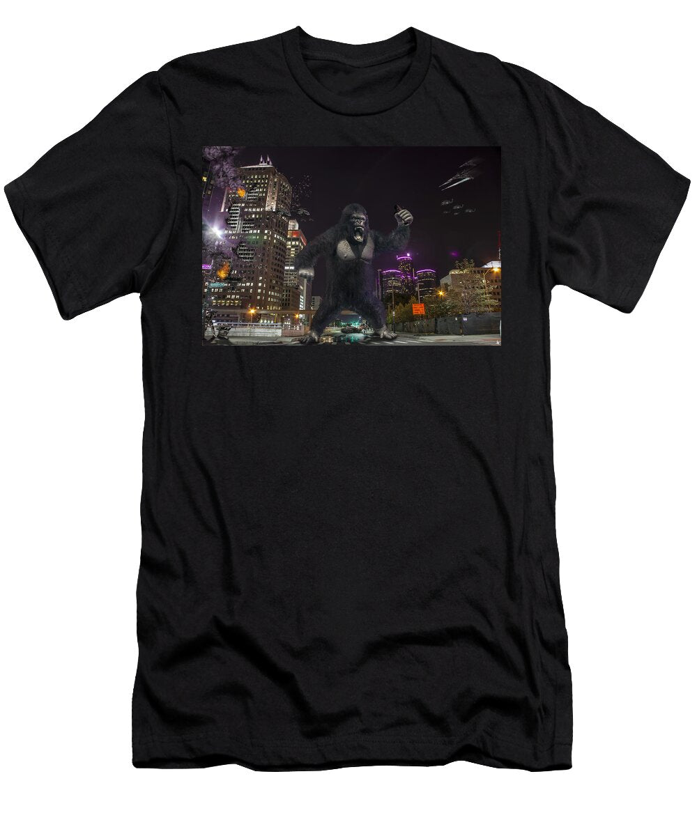 King Kong on Jefferson St in Detroit Nicholas Grunas T-Shirt