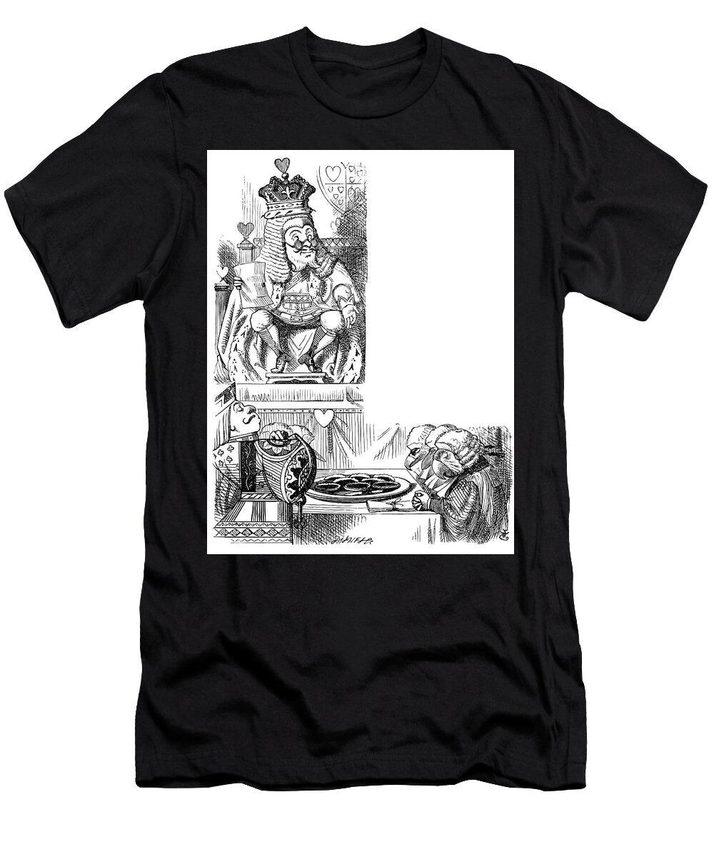 King of Hearts From Alices Adventures in Wonderland John Tenniel T-Shirt