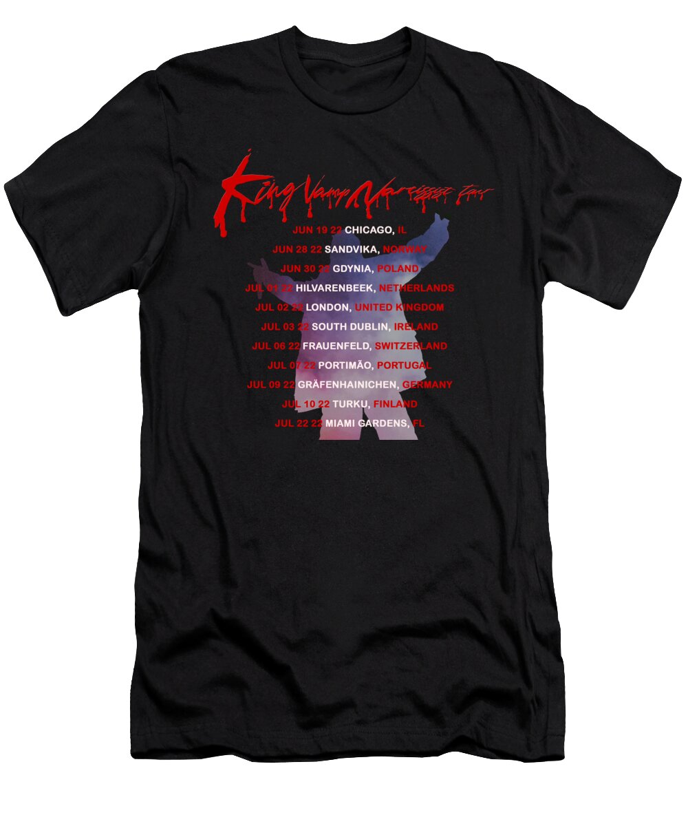 King Vamp Narcissist Tour 2022 Back Dafitbeka Velliege T-Shirt
