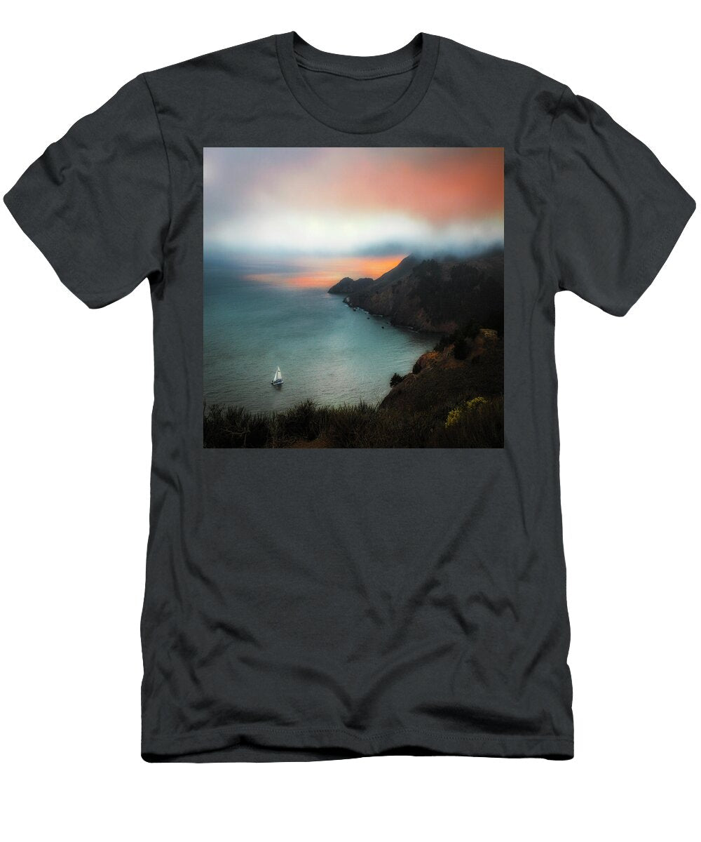 Kirby Cove and the Golden Gate At Sunset Donald Kinney T-Shirt