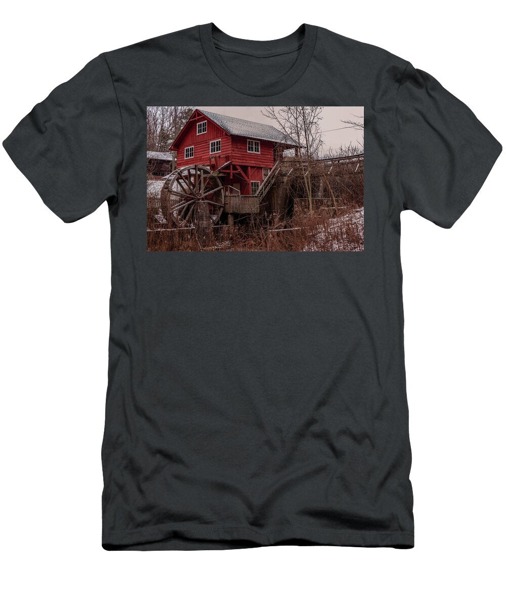 Kirbys Mill Wheel James Mcclintock T-Shirt