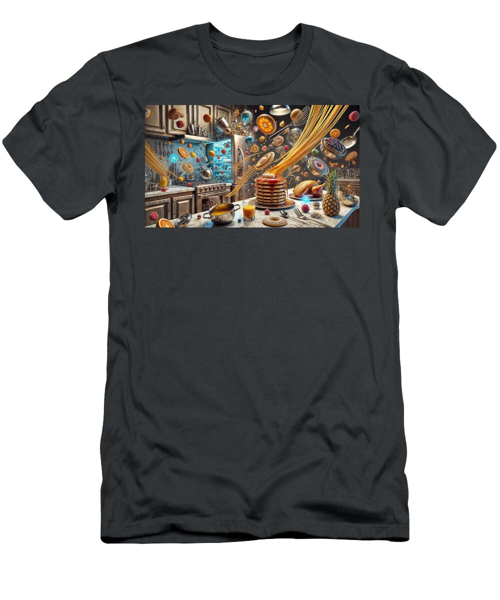 Kitchen Chaos Ii Quantum Pizza T-Shirt