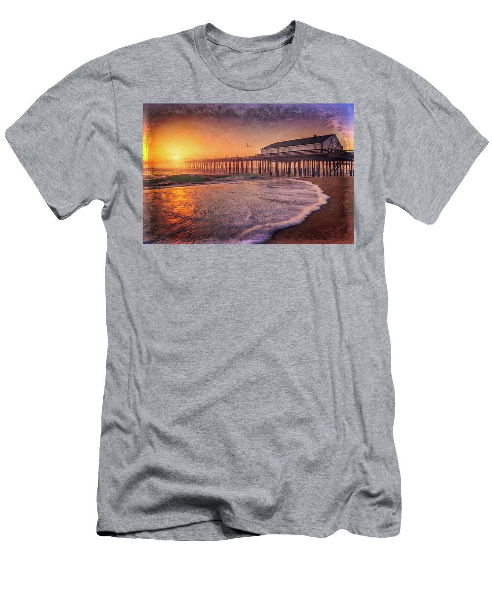 Kitty Hawk Pier Vintage Rick Berk T-Shirt