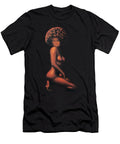 Kneeling Nude with Afro Felix T-Shirt
