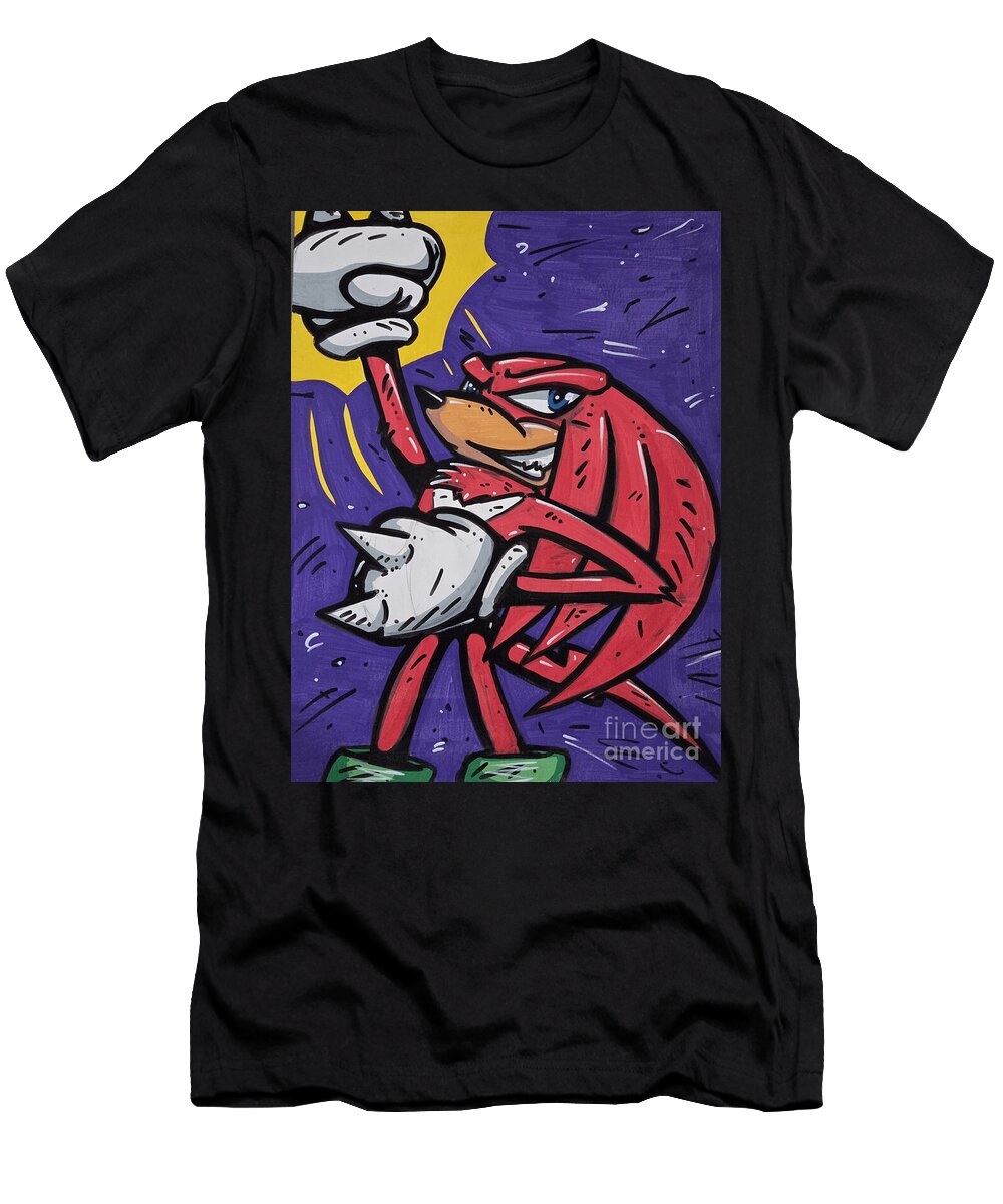 Knuckles Adventure Lou Sensanbaugher T-Shirt