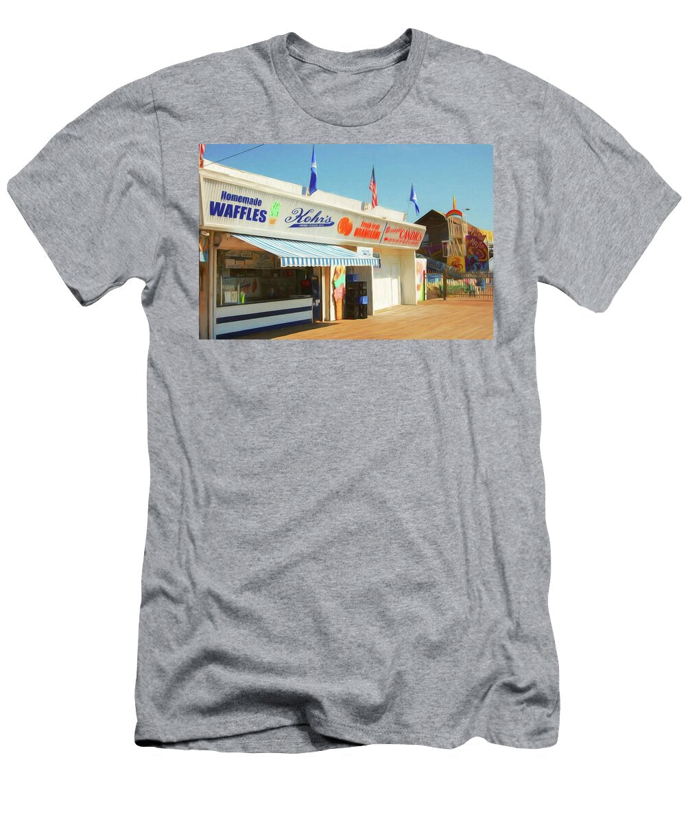 Kohrs Ice Cream Seaside Boardwalk Bob Cuthbert T-Shirt