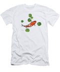 Koi Pond Solid Background Hailey E Herrera T-Shirt