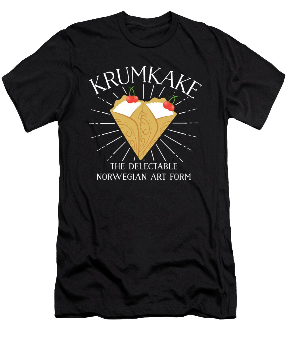 Krumkake Norwegian Art Form Noirty Designs T-Shirt