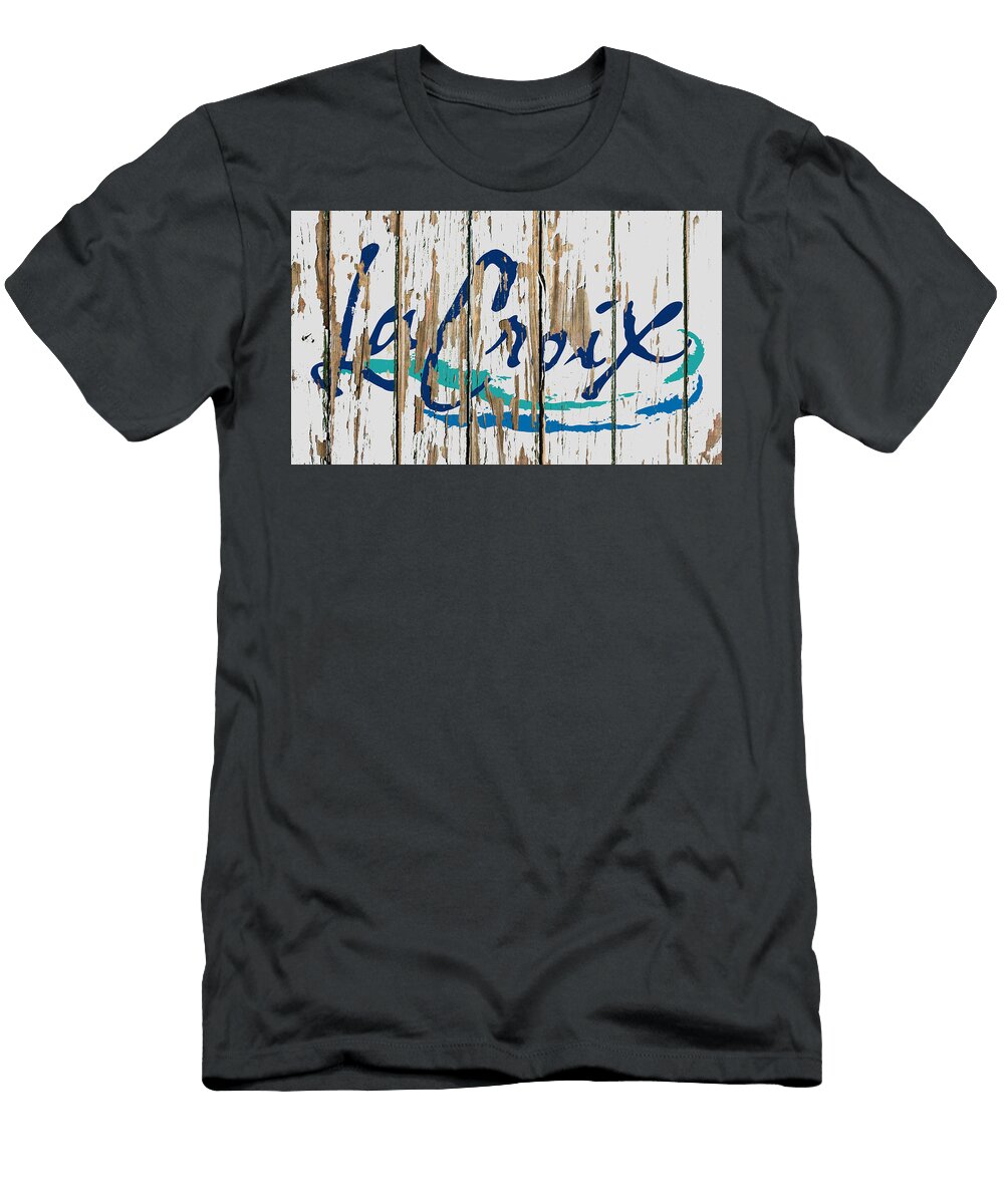 LA Croix Vintage Logo on Old Wall Design Turnpike T-Shirt
