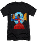 Lady in Red Abstract Art Afrocentric Goddess Art Print Mother Earth Ai P Nilson T-Shirt