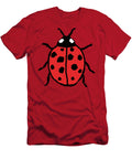 Ladybug Minimalist Red and Black Beetle Illustration Donald Willis T-Shirt