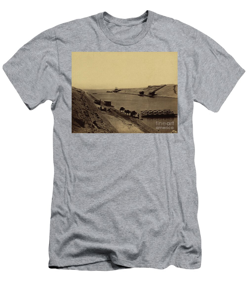 Lake Timsah Suez From Opposite the Chalet 1856 60 Albumen Print Frank Mason Good T-Shirt