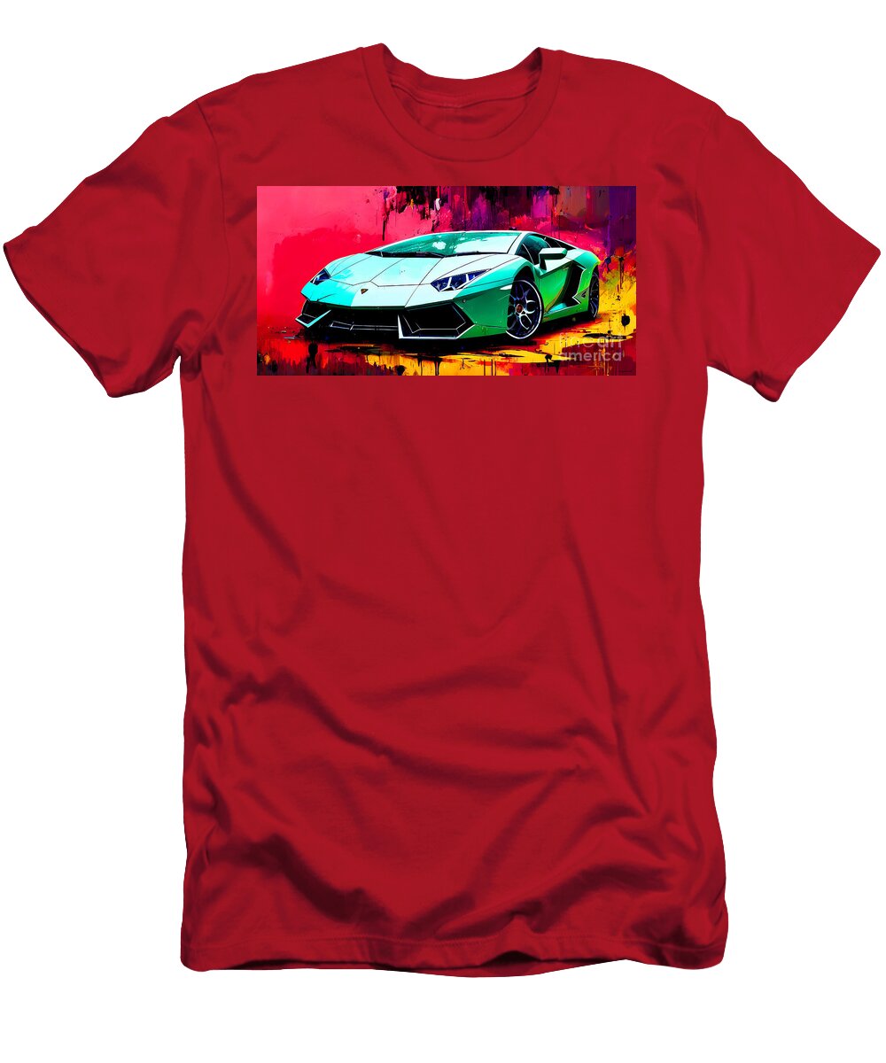 Lamborghini Aventador in Modern Art 20221124d Wingsdomain Art and Photography T-Shirt