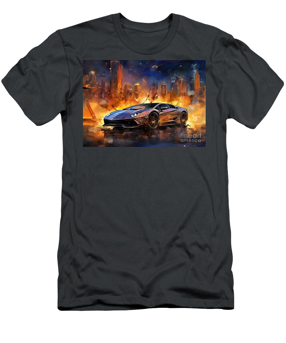 Lamborghini Diablo 6 Vehicle Destiney Sullivan T-Shirt