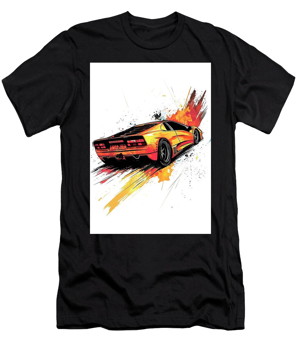 Lamborghini Diablo Car Jennifer Moore T-Shirt