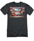 Lamborghini Diablo Red Sports Car Under Cherry Blossoms and a Japanese Gate Destiney Sullivan T-Shirt
