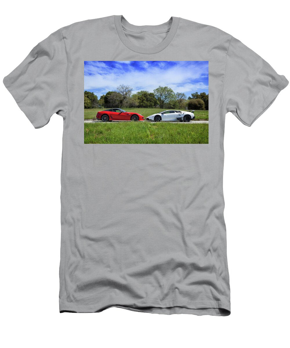 Lamborghini Murcielagosv and Ferrari 599gto Itzkirb Photography T-Shirt