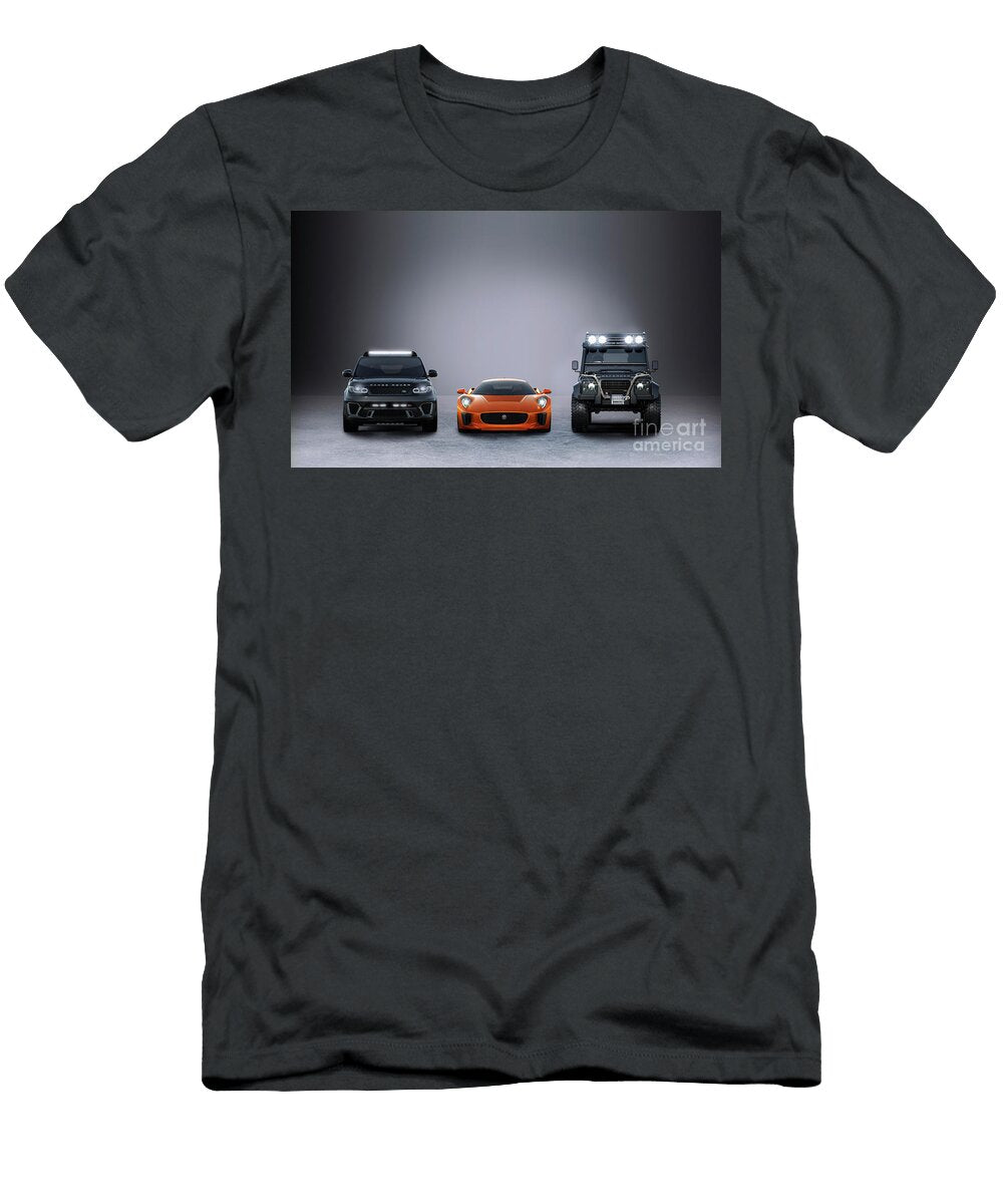 Land Rover Defender 007 Jaguar C X75 007 Range Rover Sport 50l V8 Supercharged Svr 007 Vladyslav Shapovalenko T-Shirt