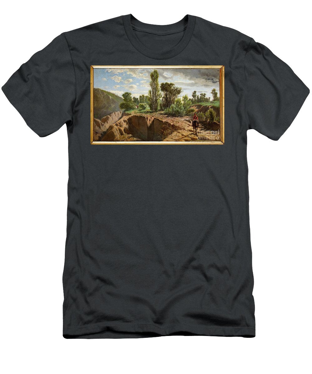 Landscape with Riding Garibaldians Mario Di Scovolo T-Shirt