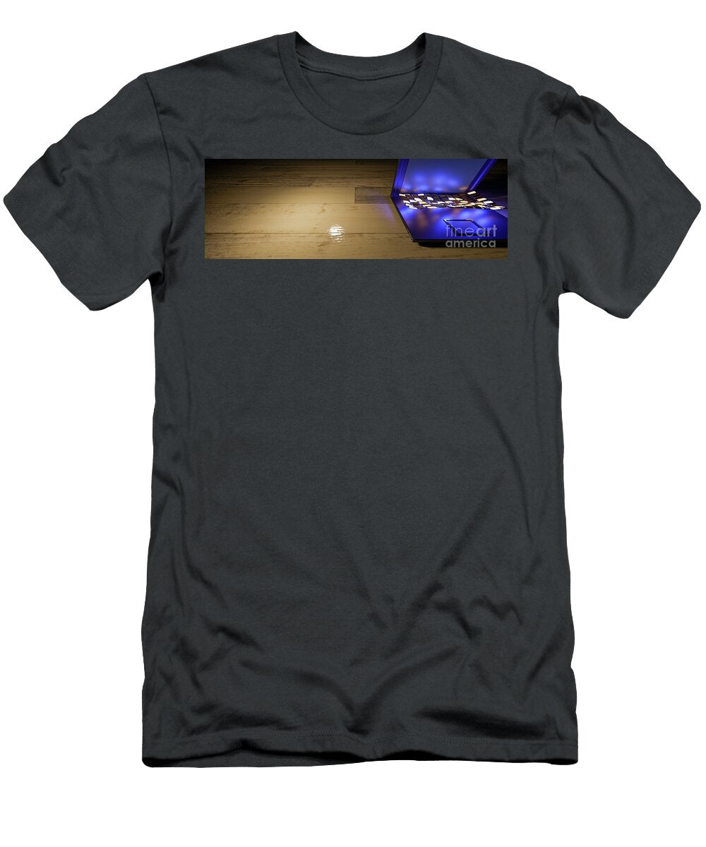 Laptop 3d Rendering Work From Home Work Remotely Sornnarit Sungcharoen T-Shirt