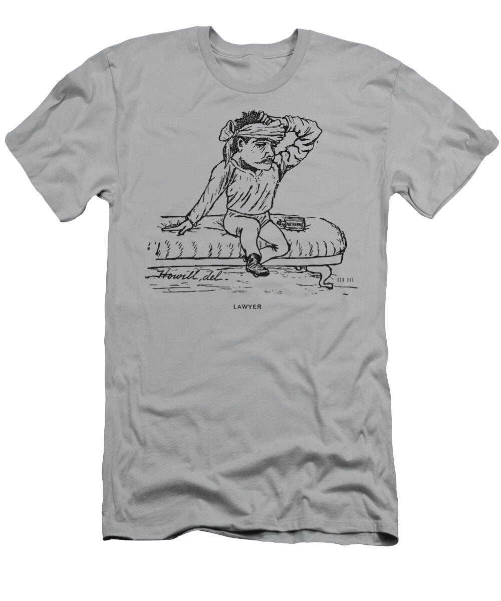 Late 1800s Lawyer Cartoon Row One Brand T-Shirt