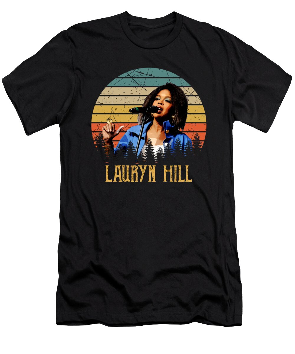 Lauryn Hill 90s Style Faded Look Fan Design Roya Steward T-Shirt