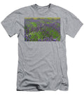 Lavender Field with Queen Annes Lace Amy Lucid T-Shirt