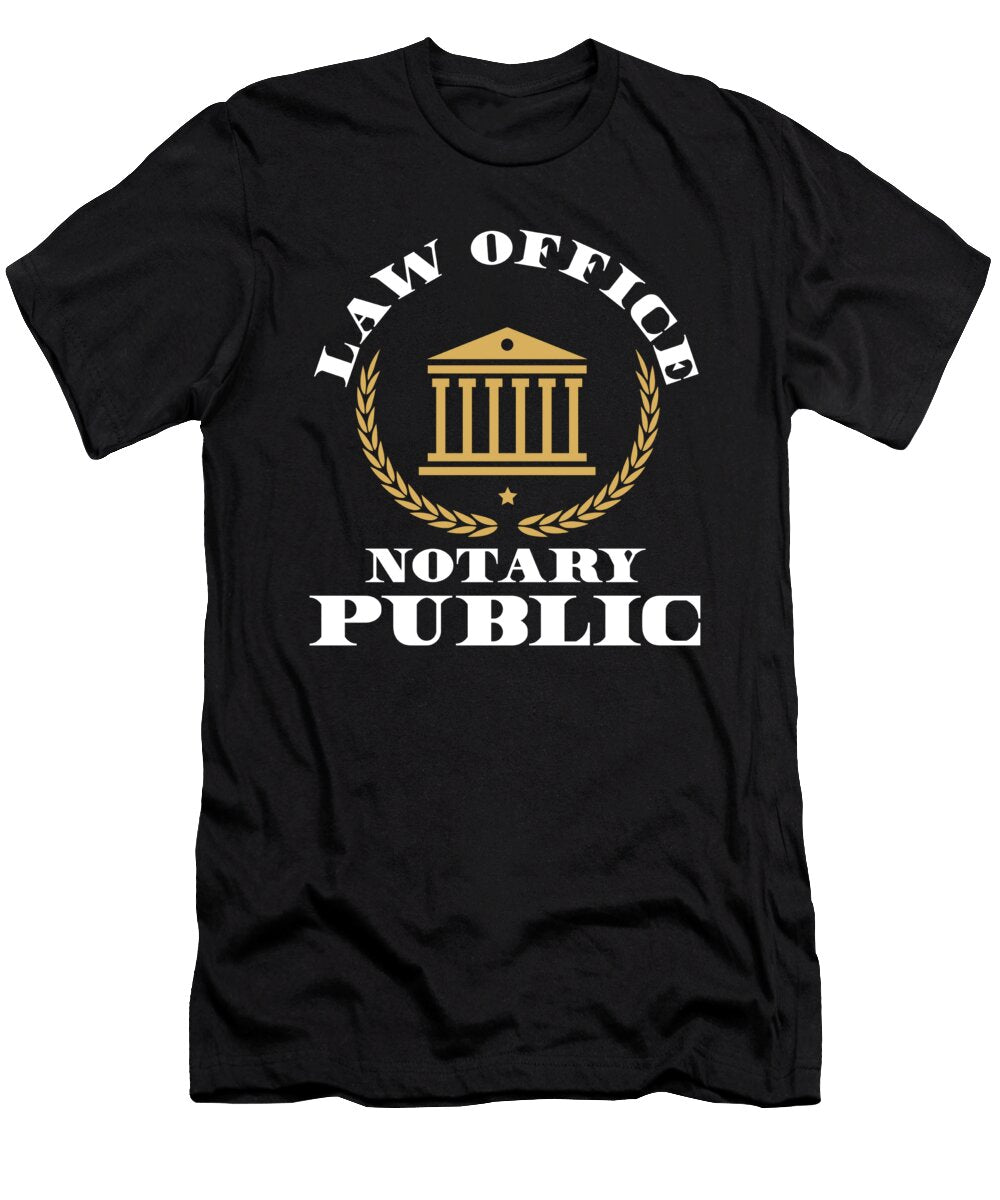 Law Office Notary Public Lawyer Attorney Gift Thomas Larch T-Shirt