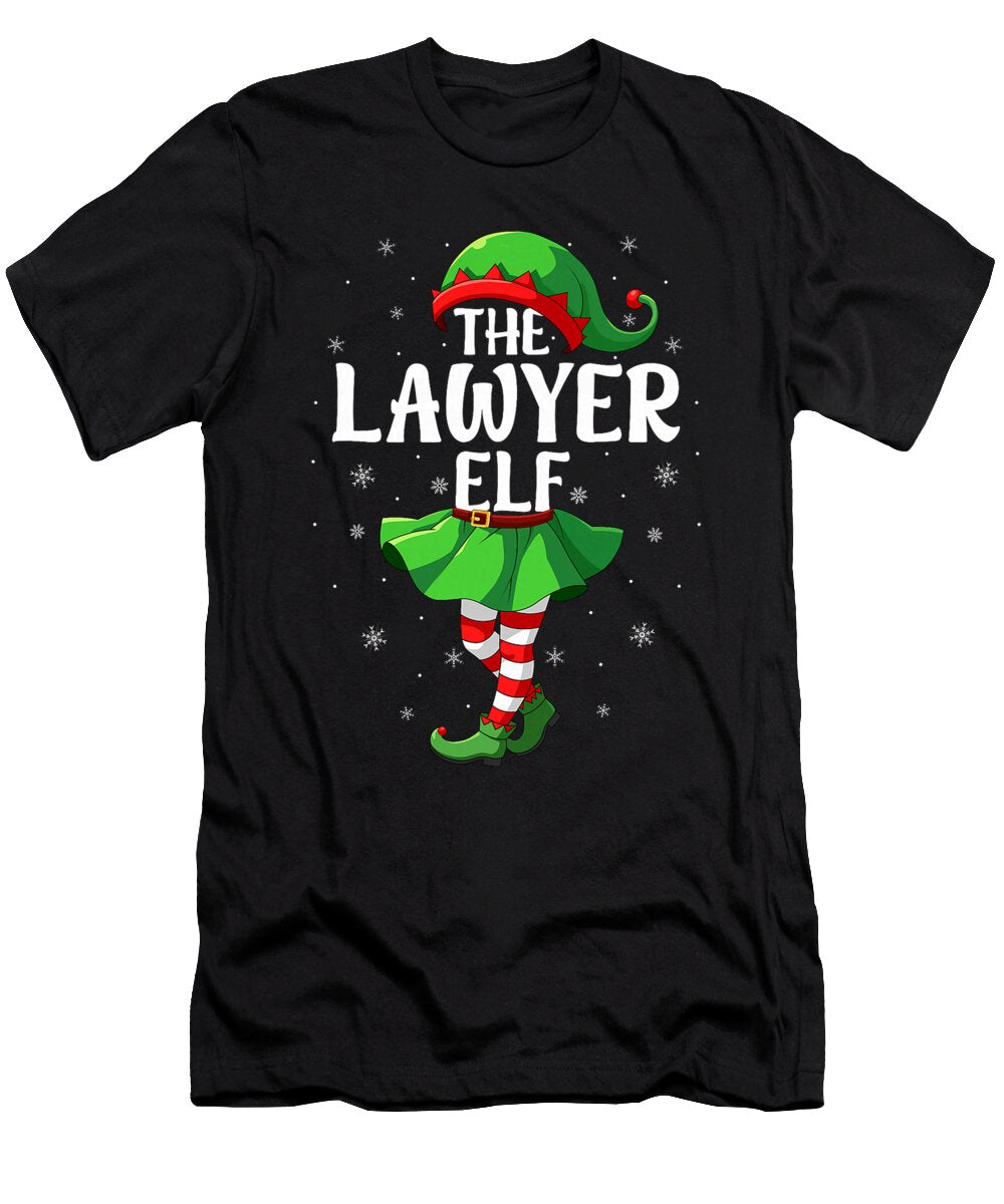Lawyer Elf Christmas Girls Women Elf Squad Xmas Sophie Eleanor T-Shirt