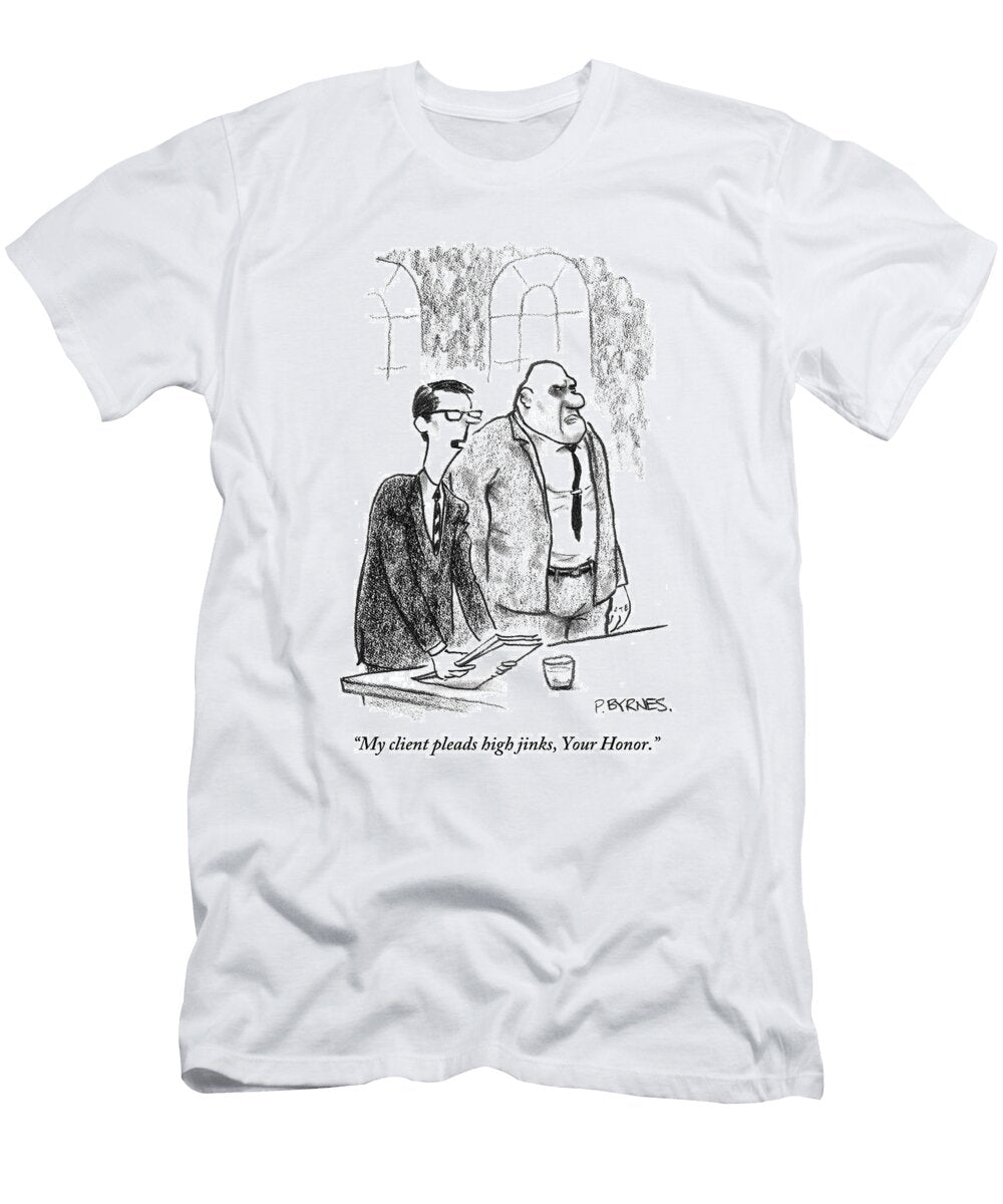 Lawyer Shuffles Papers in From of Courtoom Pat Byrnes T-Shirt