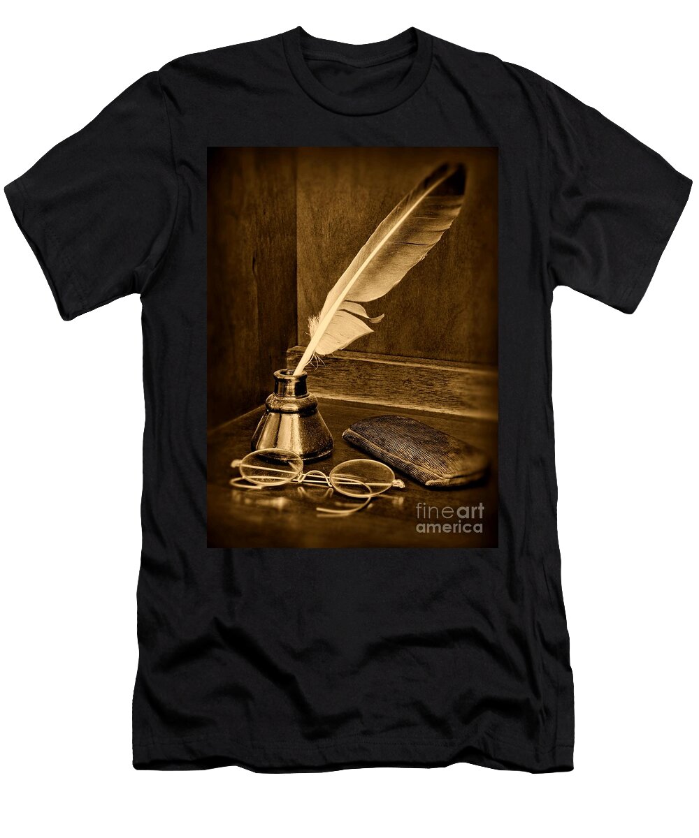 Lawyer the Brief Starts Here Black and White Paul Ward T-Shirt