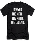 Lawyer the Man the Myth the Legend Funny Secret Santa Cal Nyto T-Shirt
