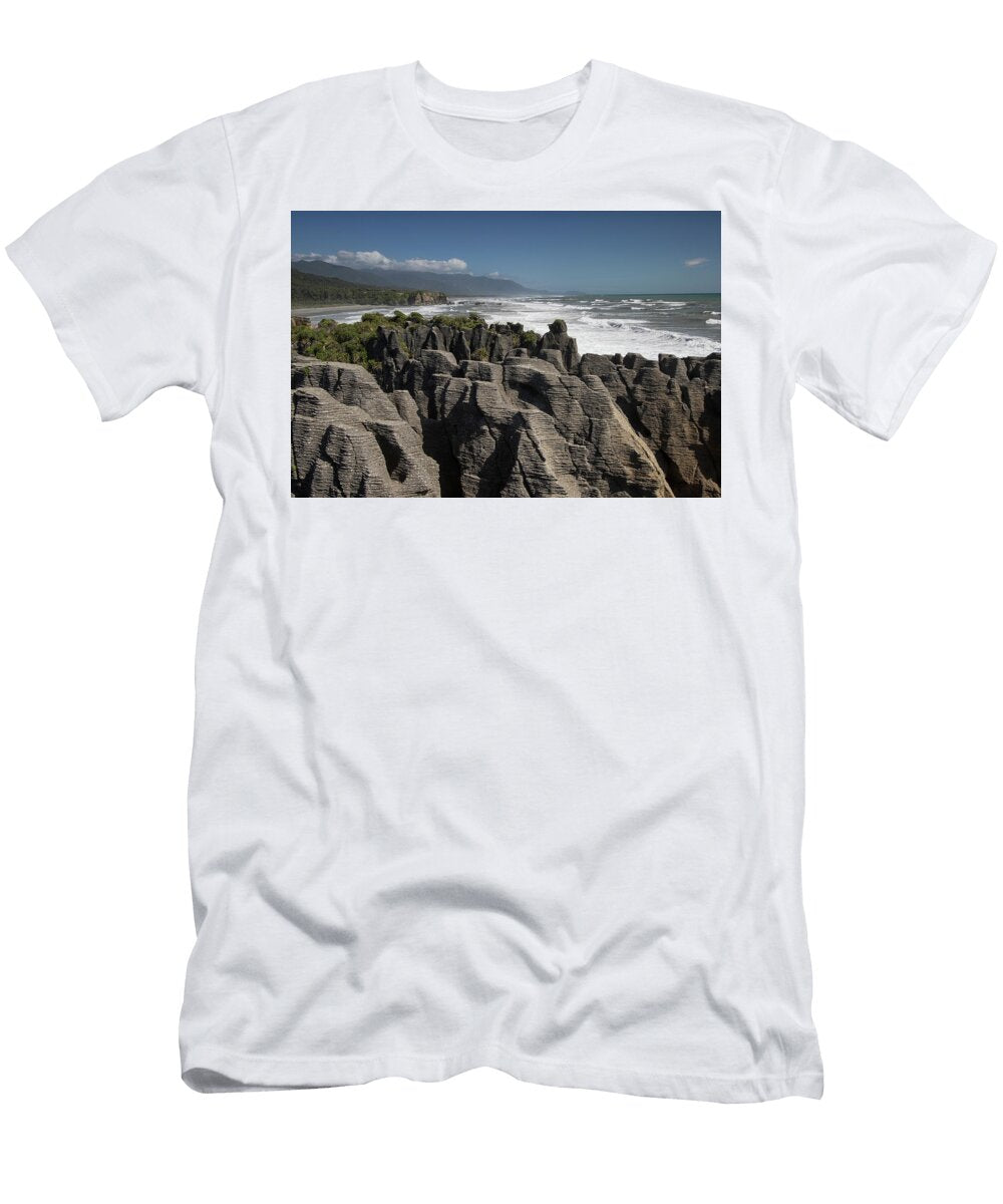Layering Time Pancake Rocks New Zealand Spencer Bush T-Shirt