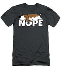 Lazy Basset Hound Cute Dog Comic Nope Mclean Aroosh T-Shirt