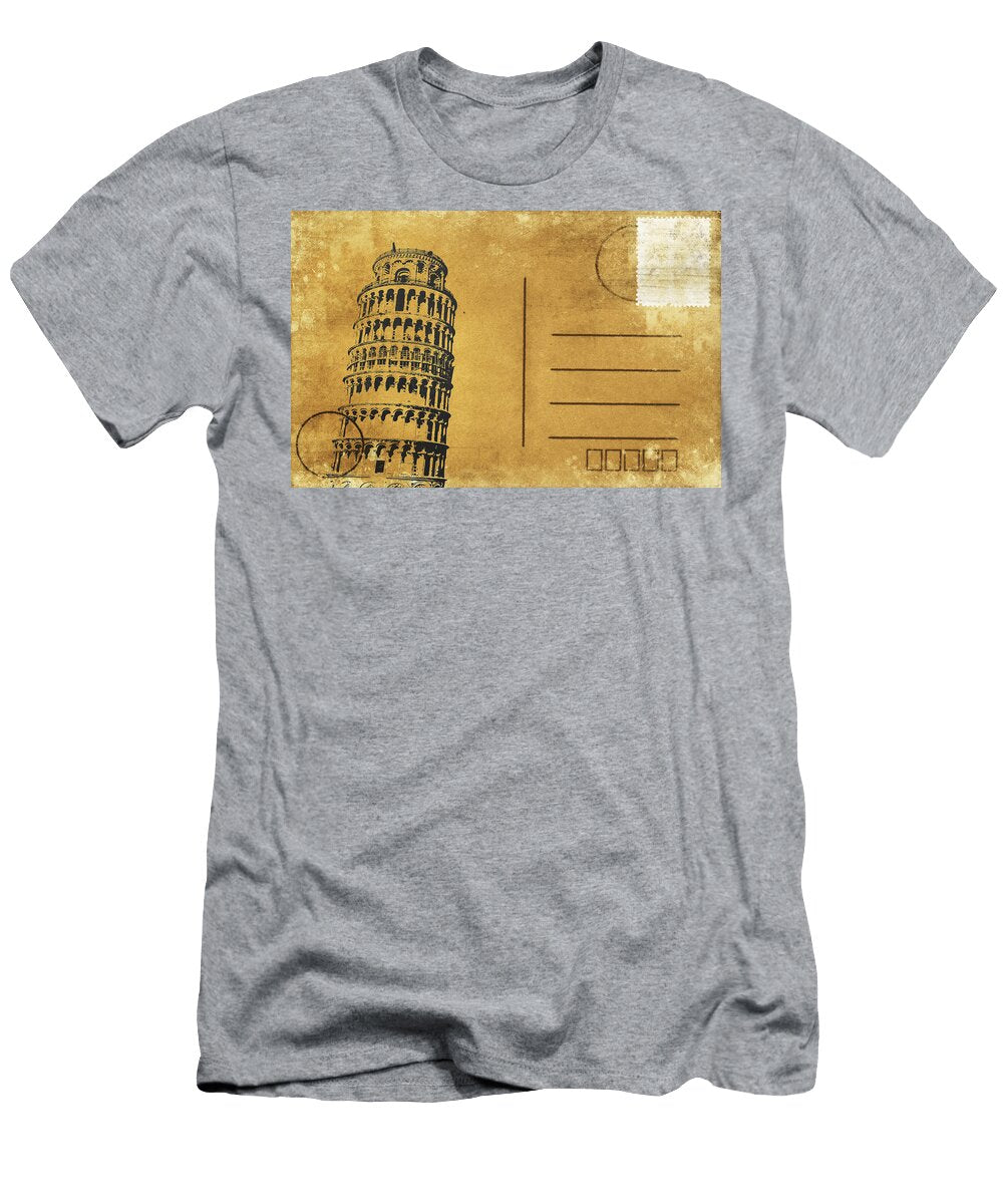 Leaning Tower of Pisa Postcard Seisiri Silapasuwanchai T-Shirt
