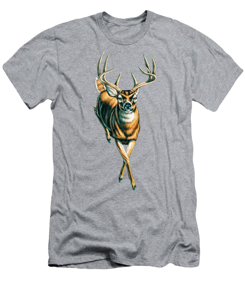 Leaping Buck Deer Jorge Terrones T-Shirt