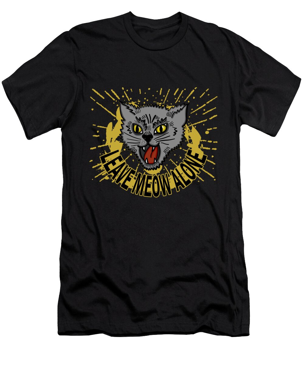 Leave Meow Alone Gold Target T-Shirt