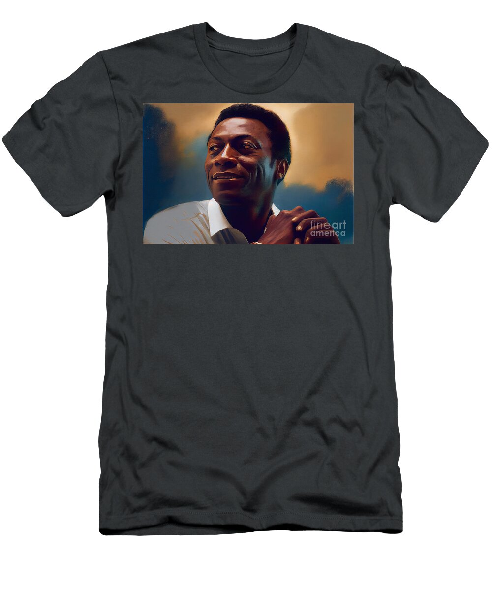 Legendary Soccer Player Pele in a Jack Kirby By Asar Studios Celestial Images T-Shirt