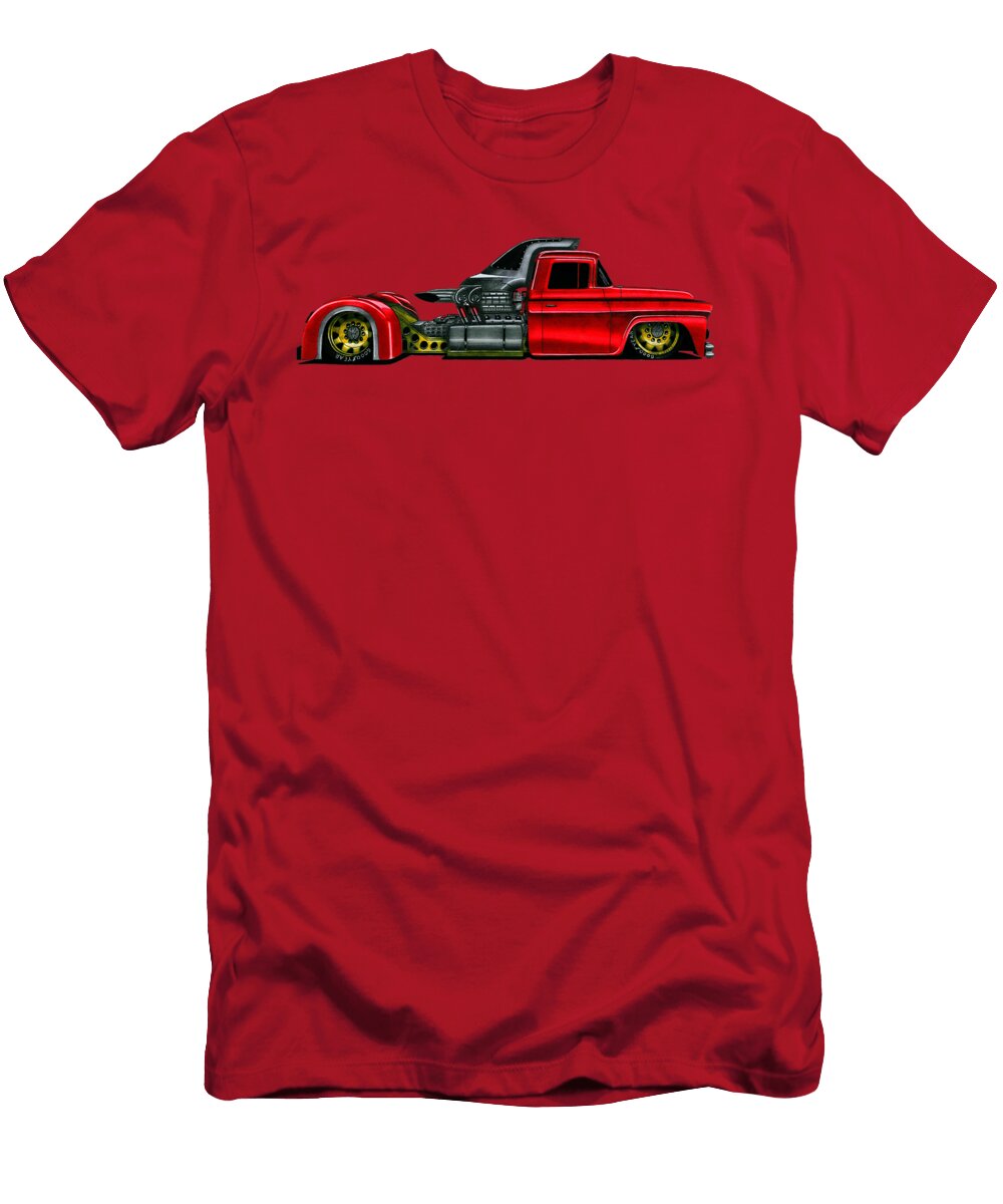 Legendary Stance Modified Truck Chevrolet C10 Pick Up V12 Supercharged Vladyslav Shapovalenko T-Shirt