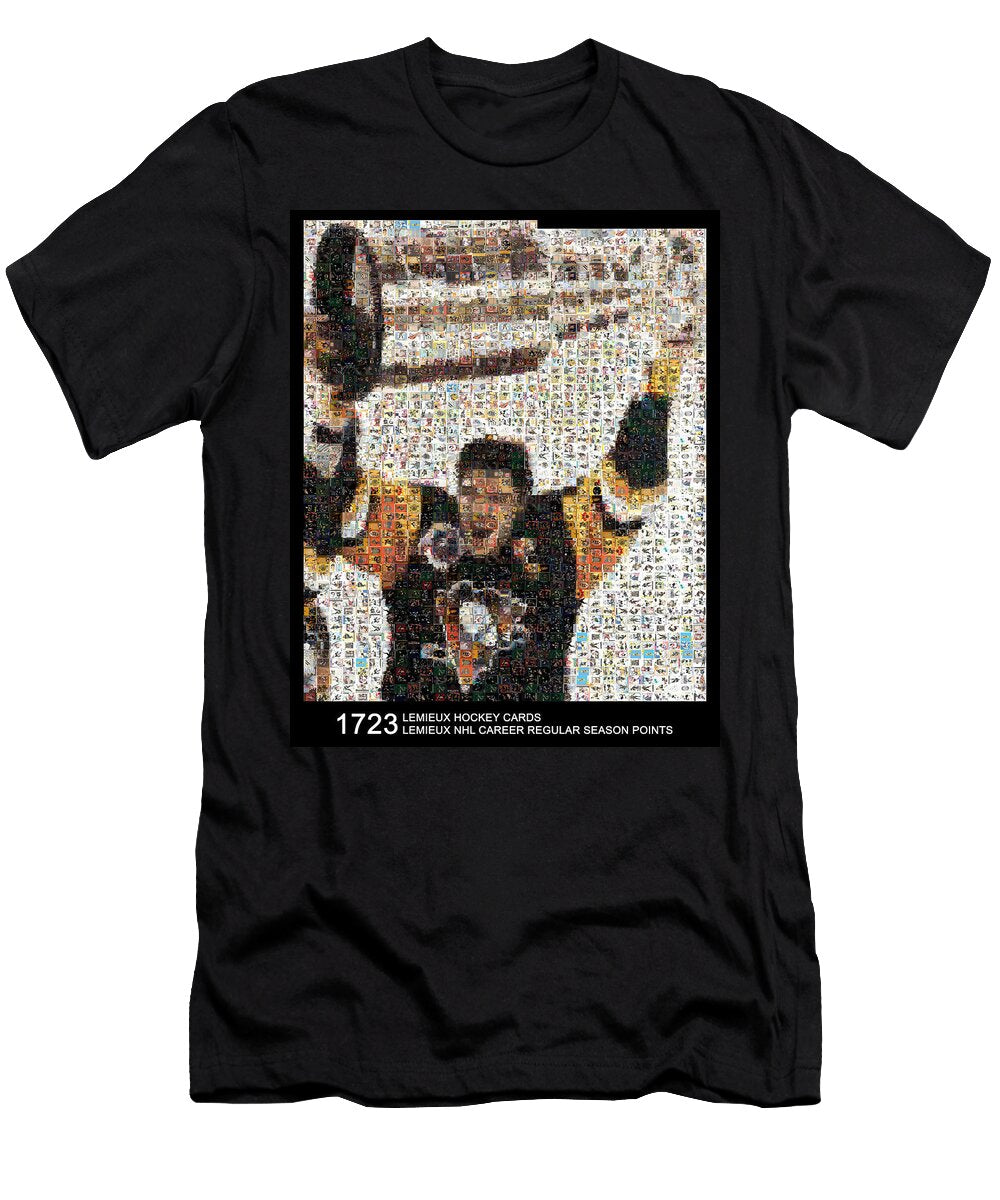 Lemieux 1723 Points Hockey Mosaics T-Shirt