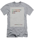 Leonardo Da Vinci Famous Quote Colorful Learning Never Exhausts the Mind Design Turnpike T-Shirt