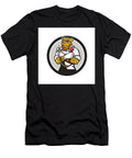 Leopard Heating Specialist Mechanic Circle Cartoon Aloysius Patrimonio T-Shirt