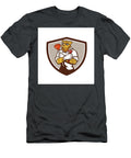 Leopard Plumber Wrench Plunger Crest Retro Aloysius Patrimonio T-Shirt