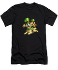 Leprechaun Girl on a Happy Dog Cathy Harper T-Shirt