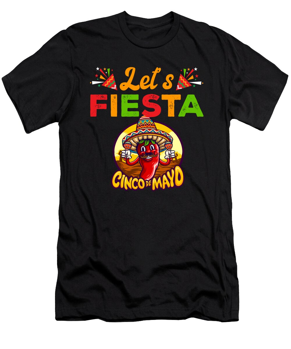 Lets Fiesta Chili Maraca Cinco De Mayo Orgence Matungwa T-Shirt