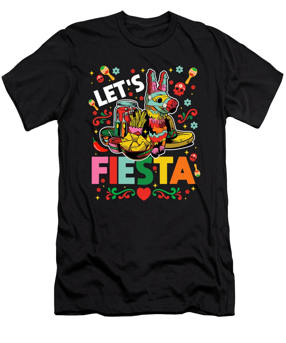 Lets Fiesta Cinco De Mayo Camisa Mexicana Hombre Dhbubble T-Shirt