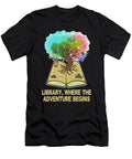 Library Where the Adventure Begins Librarian Tree of Life Maximus Designs T-Shirt
