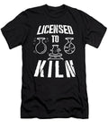 Licensed to Kiln Pottery Ceramics Hobby Art Gift Thomas Larch T-Shirt